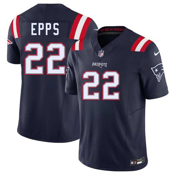 Men & Women & Youth New England Patriots #22 Marcus Epps Navy 2025 F.U.S.E. Vapor Limited Stitched Jersey